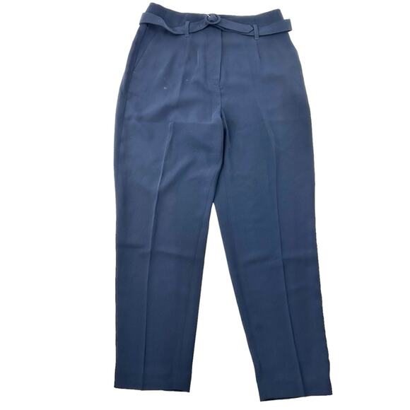 Boden navy Christina belted trouser ankle pants style T0397 size 6 - Picture 3 of 11